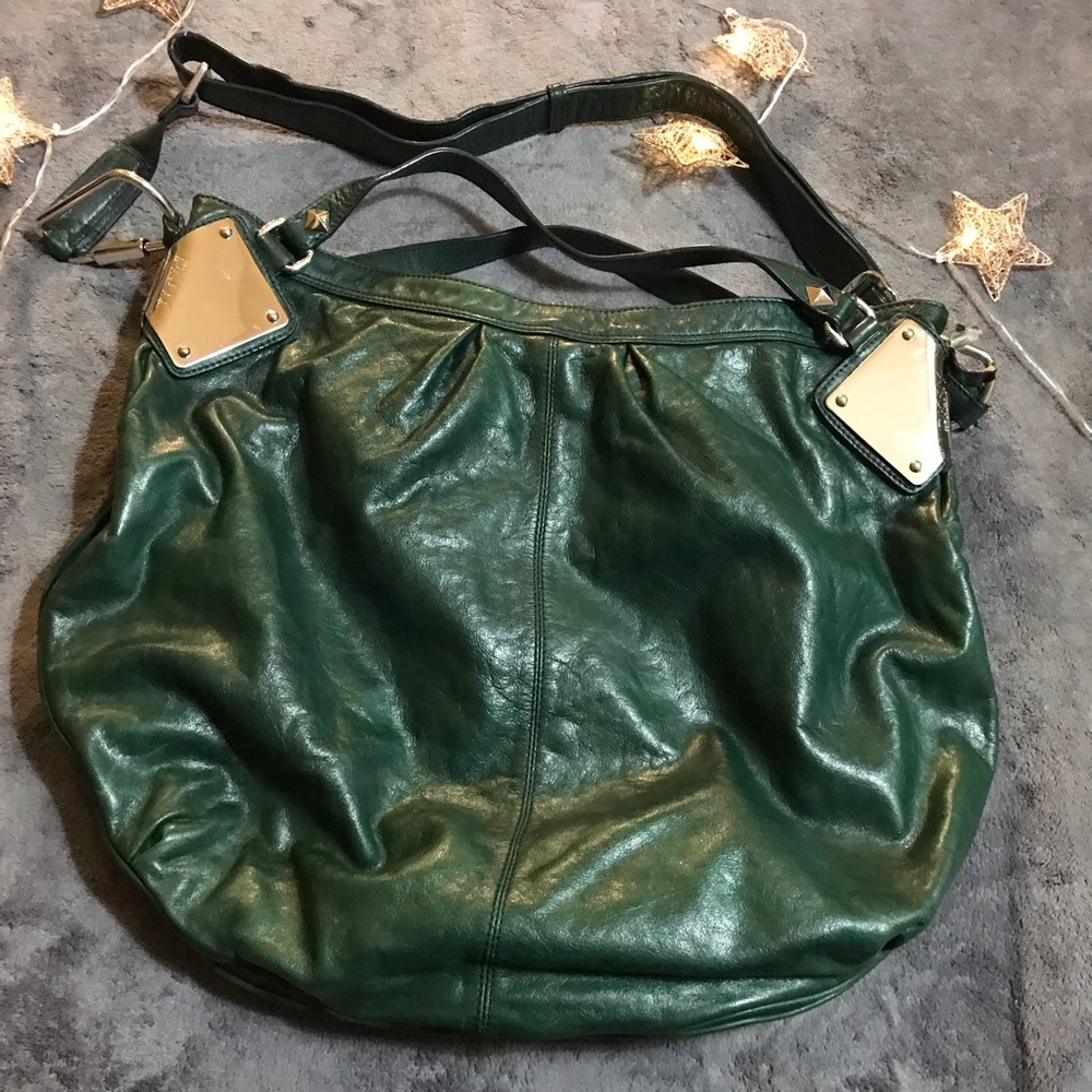 Dark Green DKNY Bag with Black linings